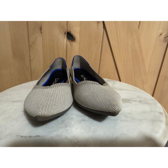 Rothy's | The Point Flats Light Gray Slip Ons | Size 10 - Picture 2 of 11